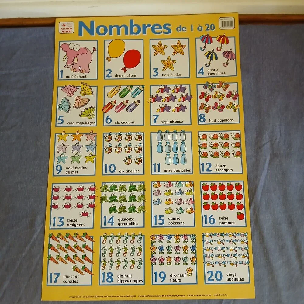Learning French Educational Posters 30